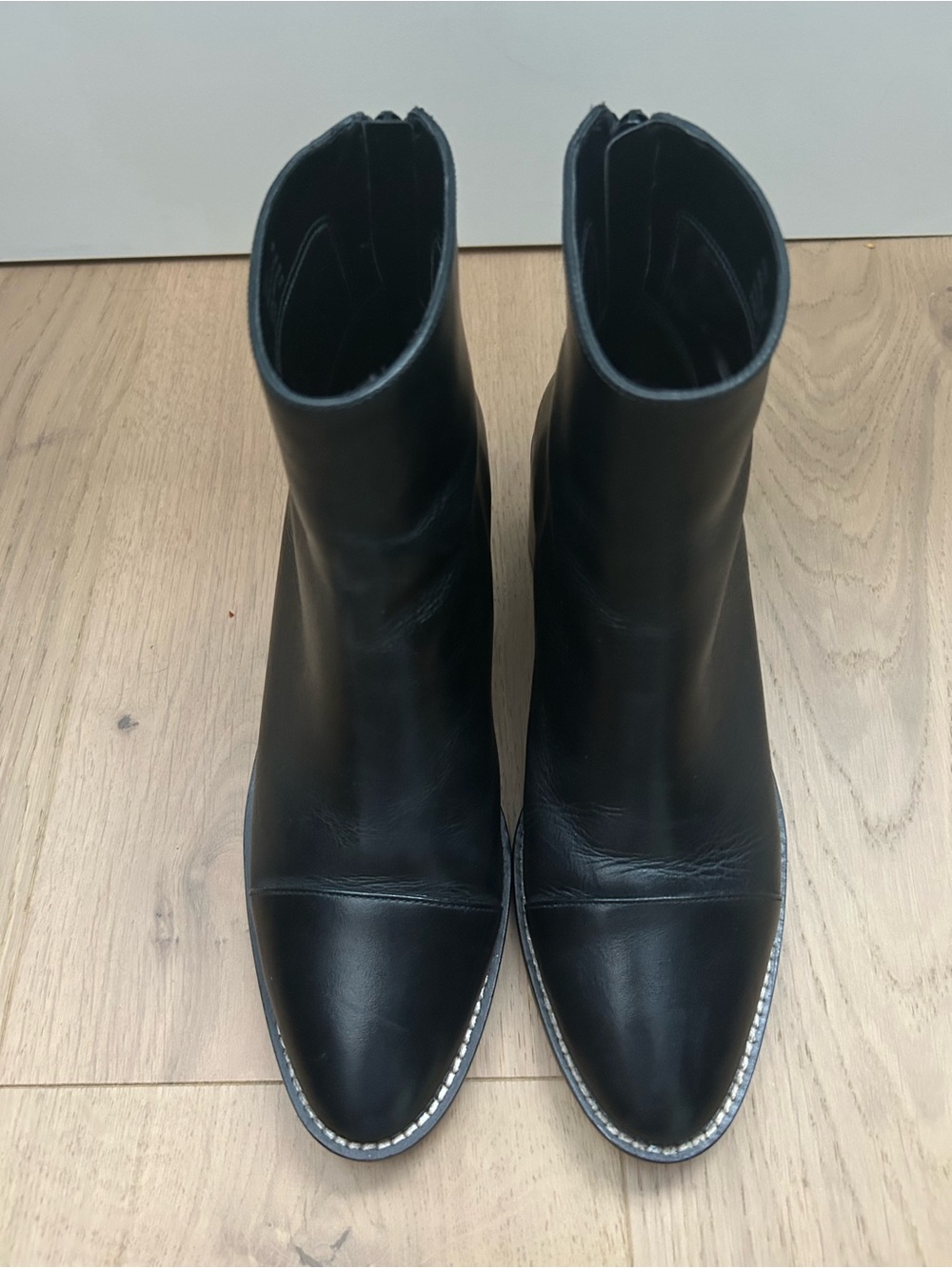 Cole Haan Black Leather Ankle Booties 
Size 6